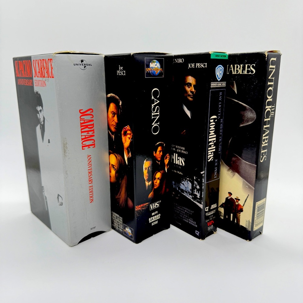 VHS Gangster Mob Gang Compilation Scarface Casino Goodfellas The Untouchables